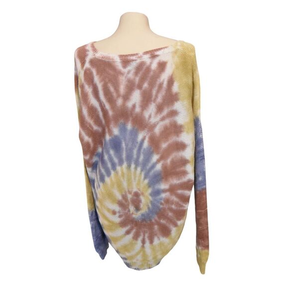 Torrid Multi Tie-Dye Pullover V-Neck Long Sleeve Sweater Sz 2X  Hippie Festiva - Picture 3 of 8